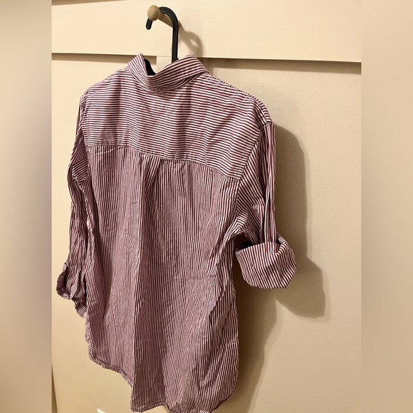 Gap Women’s Pink Stripped shirt, long sleeved, size S - Picture 2 of 3